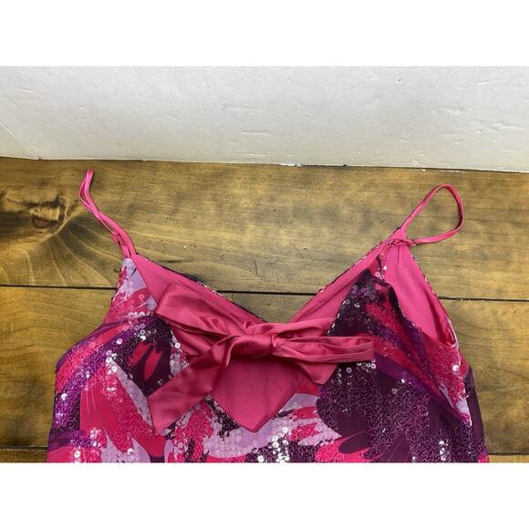 Ciebon Alora Dress | Sparkling Pink & Purple | Satin Bow Detail | Size Medium - Picture 13 of 13